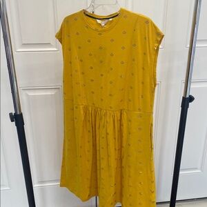 Borden yellow and gold cotton dress